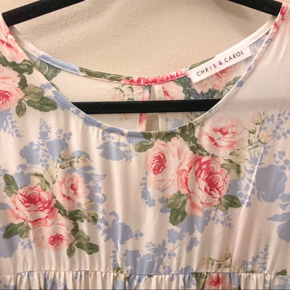 Women’s Chris & Carol Floral Printed Tunic Top